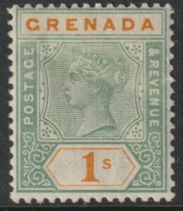 Grenada Sc# 46 QV 1895 - 1899 MLMH 1/ issue CV $22.50