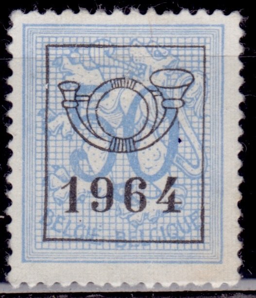 Belgium, 1951-80, Lion, Pre-Cancel, 50c, used