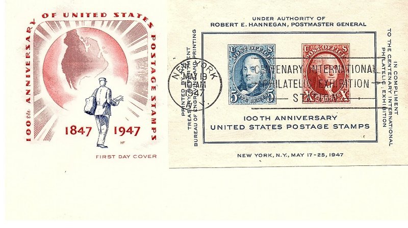 usa 1947 Scott 948 on international Philatelic Exhibition Cover