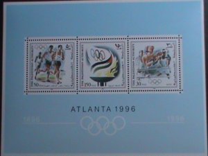 PALESTINIAN AUTHORITY-1996 SC#52a   OLYMPIC GAMES ATLANTA'96  MNH S/S VF