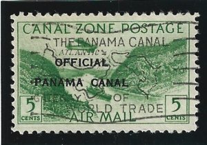 Canal Zone Scott #CO1 Postally Used 5c Official Air