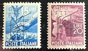 Italy Trieste Scott# 82-83 Unused F/VF NH Cat $24.95