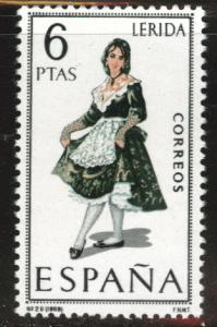 SPAIN Scott 1419 MNH** Lerida regional costume 1969