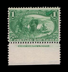 STUNNING SCOTT #285 MINT OG H BEP IMPRINT SINGLE - PRICED TO SELL