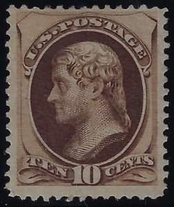 Scott #161 F/VF Unused - Deep rich color - SCV $250.00