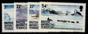 BRITISH ANTARCTIC TERRITORY QEII SG139-142, 1985 Expedition set, NH MINT. 