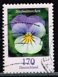 Germany,Sc.#3108 used Flower: Pansy (Viola tricolor var. hortensis)