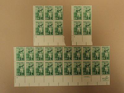 USPS Scott 1933 18c 1981 Bobby Jones Lot of 3 Plate Block...