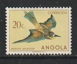 1951 Angola - Sc 336 - MH VF - 1 single - European Bee Eater
