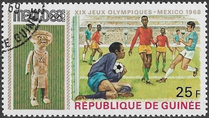 Guinea 1968 Scott # 525 NH CTO. Free Shipping for All Additional Items