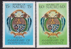 Nauru 159 - 160 MNH