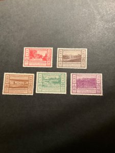 Stamps Nicaragua Scott #C67-71 hinged