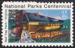 SC#1452 6¢ National Parks Centennial: Wolf Trap Farm (1972) MNH