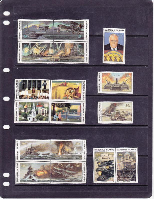 Marshall Islands  Scott#  266-282  MNH 