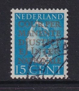 Netherlands #O18 used 1940 official stamps overprint  Wilhelmina 15c