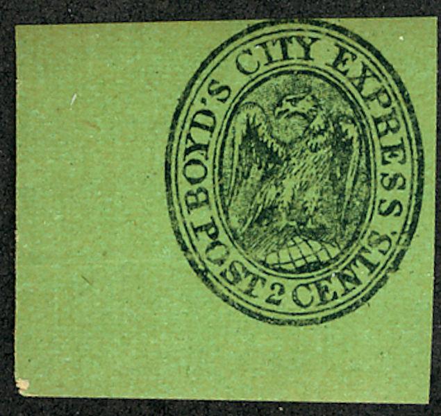 US Local #20L10 Boyd's, VF/XF corner margin single, no gum, Super nice positi...