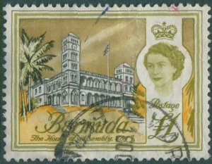 Bermuda 1962 SG179 £1 QEII House of Assembly FU