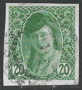 BOSNIA AND HERZEGOVINA 1913 20h BOSNIAN GIRL Newspaper Stamp Sc P4 CTO Used