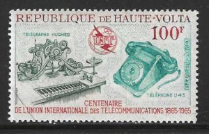 [S1022] Burkina Faso Upper Volta Scott # C22 MNH 1965 ITU Centenary