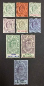 MOMEN: GIBRALTAR SG #46-54 1903 MINT OG H £680 LOT #63105