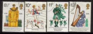 Great Britain Sc 790-3 1976 Cultural Tradition stamps used