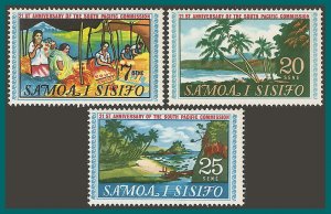 Samoa 1968 Sth Pacific Commission, MNH 287-289,SG302-SG304