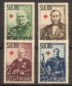 Finland B 27-30 Mint OG 1938 Red Cross CV $8.75