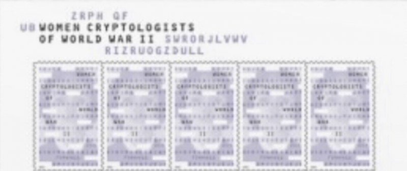 Women Cryptologist of WWII Header Block 5 stamps MNH Ship 18 Oct 2022 PreOrder