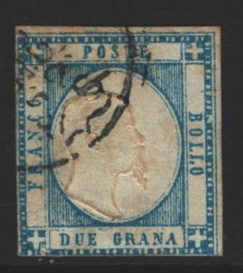 Italy Two Sicilies Sc#22 Used