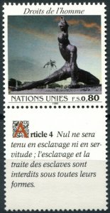 United Nations Geneva Sc#181 MNH, 80c multi, Human Rights (1989)