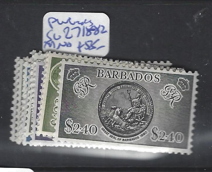 BARBADOS  (P0512B) KGVI SG 271-82   MNH