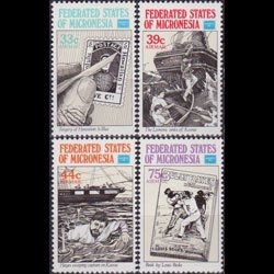 MICRONESIA 1986 - Scott# C21-4 Buccanneer Hayes Set of 4 NH