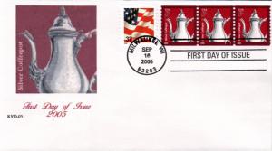 #3759 Silver Teapot PNC RVD FDC