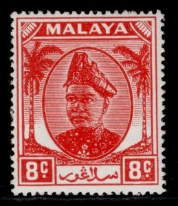 MALAYSIA - Selangor GVI SG96, 8c scarlet, NH MINT.