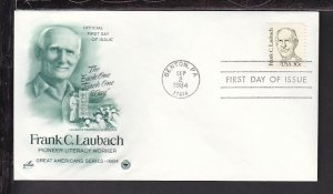 US 1864 Frank Luterbach 1984 PCS U/A FDC