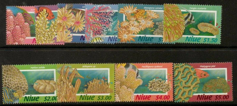 NIUE SG8O7/16 1996 CORALS  MNH