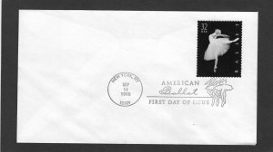 3237 Ballet, FDC no cachet