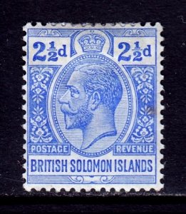 Solomon Islands - Scott #31 - MH - Subtle burn speck, hinge bump - SCV $5.00