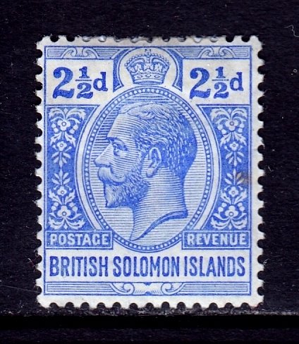 Solomon Islands - Scott #31 - MH - Subtle burn speck, hinge bump - SCV $5.00