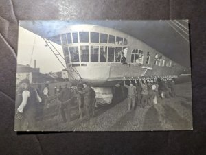 1929 Germany Zeppelin RPPC Postcard Cover Friedrichshafen to Haiden