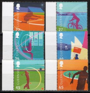 Guernsey 795-800 MNH Sports Games Cycling Golf ZAYIX 090823S10M