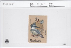 Barbados 510 Kingfisher mnh