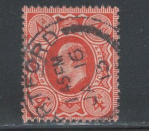 Great Britain 1911 King Edward VII 4p Scott # 150 Used