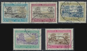 Liberia 209-13 Used 1923 set (ak5053)