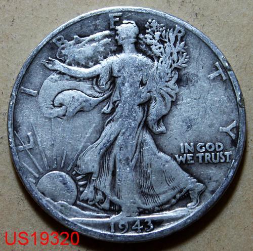 1943-D WALKING LIBERTY HALF DOLLAR circulated