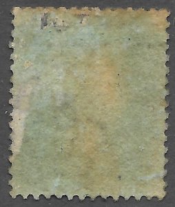 Doyle's_Stamps: Used 1869 Victorian Two Pence Stamp, Scott #29 Plate #15