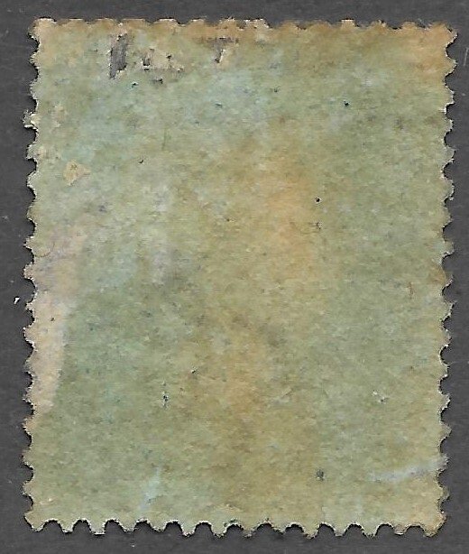 Doyle's_Stamps: Used 1869 Victorian Two Pence Stamp, Scott #29 Plate #15