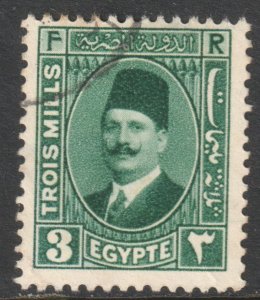 Egypt Scott 131, 1927 King Faud 3m used
