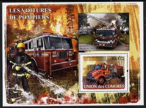 Comoro Islands 2008 Fire Engines perf s/sheet unmounted m...