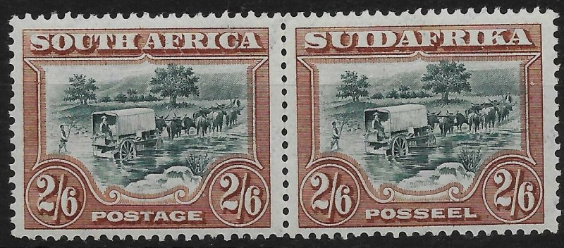 SOUTH AFRICA SG37 1927 2/6 GREEN & BROWN MTD MINT (r)
